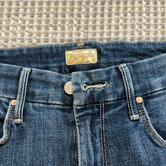 MOTHER Dark Blue Straight Leg Jeans 26 - Picture 2 of 9
